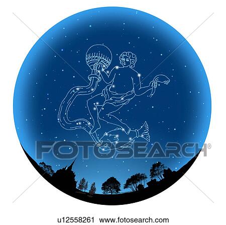 Star Sign, Aquarius View Large Photo Image Stock Image - Star Sign, Aquarius. Fotosearch