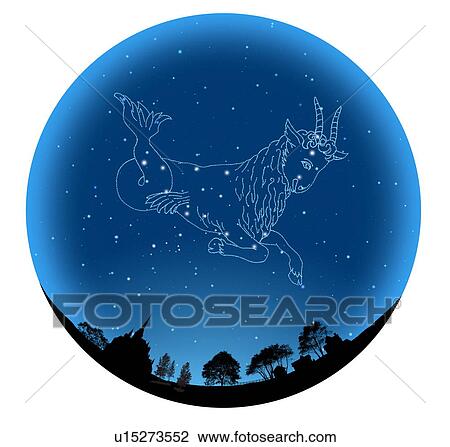Stock Image - Star Sign, Capricorn. Fotosearch