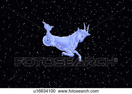 Stock Image - Star Sign, Capricorn. Fotosearch
