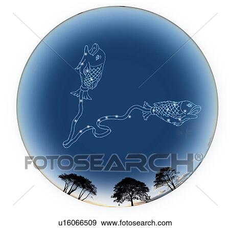 Stock Photo - Star Sign, Pisces. Fotosearch
