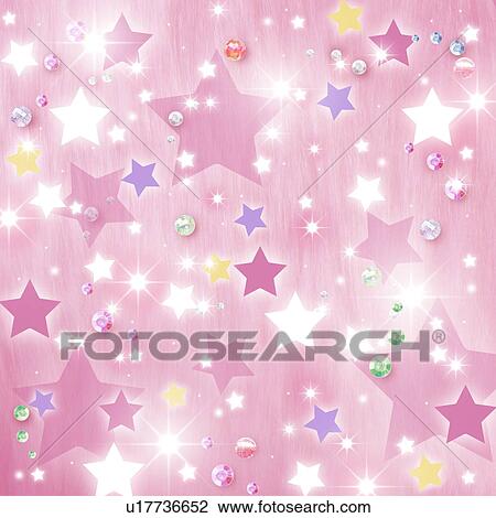 Stock Image - Stars and sequins, CG. Fotosearch
