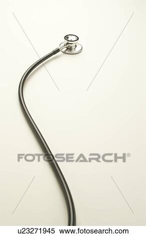 Stock Photography - Stethoscope, white background. Fotosearch