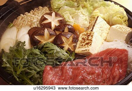 Sukiyaki View Large Photo Image Stock Image - Sukiyaki. Fotosearch