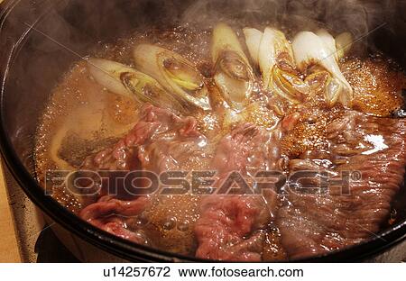 Stock Image - Sukiyaki western Japanese style. Fotosearch