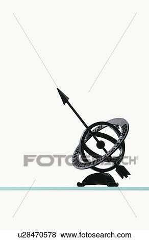 Sundial, white background View Large Photo Image Stock Photo - Sundial, white background. Fotosearch