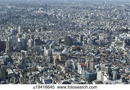 Stock Photography - Tokyo cityscape, Tokyo prefecture, Japan. Fotosearch