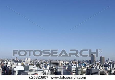Tokyo cityscape under sky, copy space, Tokyo prefecture, Japan View Large Photo Image Stock Photo - Tokyo cityscape under sky, copy space, Tokyo prefecture, Japan. Fotosearch