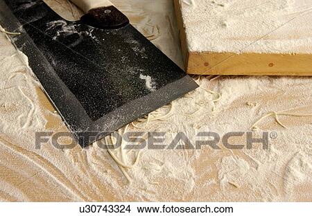 Picture - Tools for making Soba noodles. Fotosearch