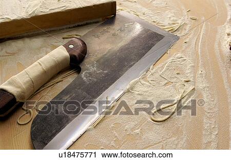 Stock Image - Tools for making Soba noodles. Fotosearch