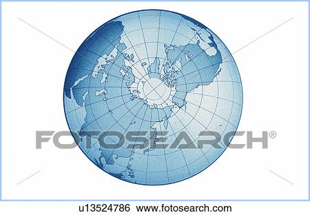 Stock Photograph - Transparent globe, white background. Fotosearch