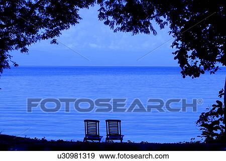 Two Wooden Chairs by the Sea View Large Photo Image Stock Photo - Two Wooden Chairs by the Sea. Fotosearch