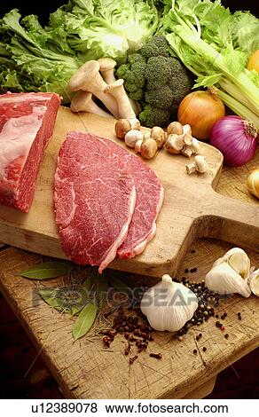 Vegetables and beef rump View Large Photo Image Stock Photo - Vegetables and beef rump. Fotosearch