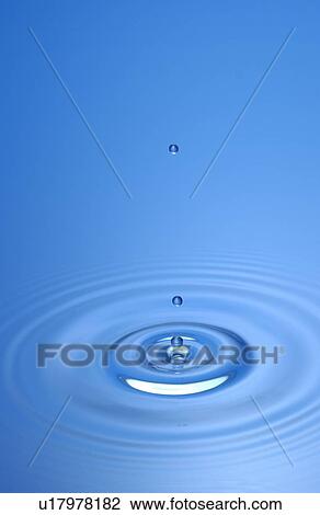 Water drop and rippled water, CG View Large Photo Image Stock Image - Water drop and rippled water, CG. Fotosearch