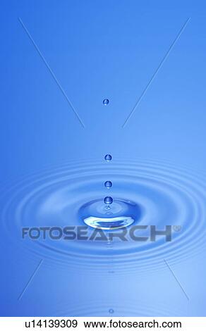 Water drop and rippled water, CG View Large Photo Image Stock Photo - Water drop and rippled water, CG. Fotosearch
