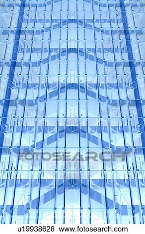 Windows of office building, full frame View Large Photo Image Stock Photo - Windows of office building, full frame. Fotosearch