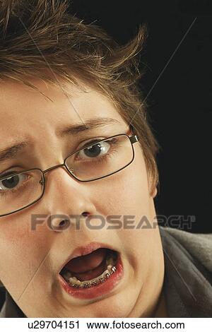 a boy making a silly face View Large Photo Image Stock Image - a boy making a silly face. Fotosearch