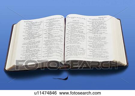 Stock Photograph - an open bible. Fotosearch