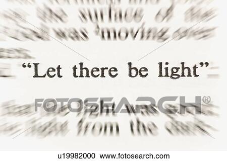 scripture from the new american standard bible from genesis 1: 3 saying "let there be light" View Large Photo Image Stock Image - scripture from the new american standard bible from genesis 1: 3 saying "let there be light". Fotosearch