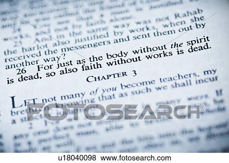 the new american standard bible open to james 2: 26 about faith without works View Large Photo Image Stock Photo - the new american standard bible open to james 2: 26 about faith without works. Fotosearch