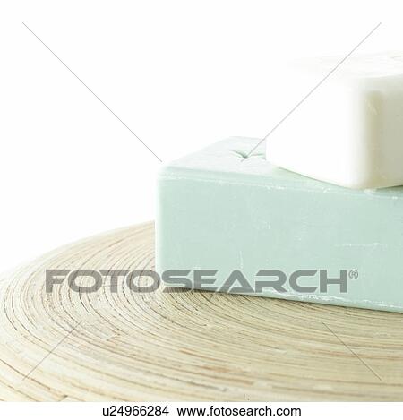 Picture - A bar of soap. Fotosearch