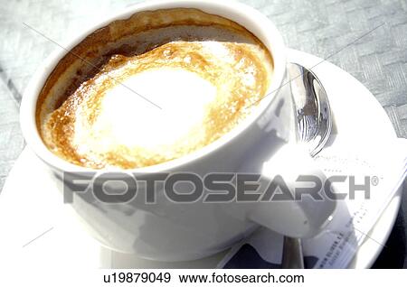 Stock Photo - A Cup of cappuccino. Fotosearch