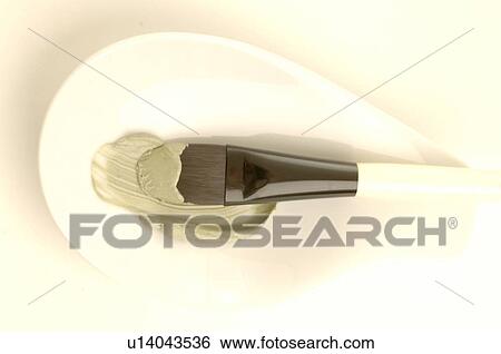 Stock Photograph - Algae-meerschaum facial mask. Fotosearch