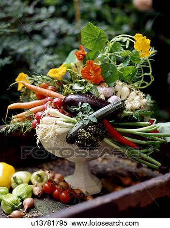 Stock Photography - Assortment of fresh vegetables in a bowl. Fotosearch