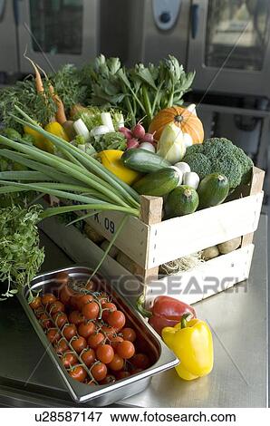Stock Photo - Assortment of fresh vegetables. Fotosearch