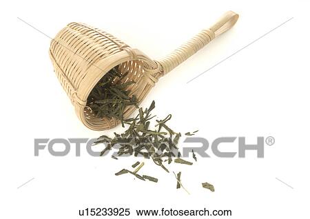 Bamboo tea strainer and green tea View Large Photo Image Stock Photography - Bamboo tea strainer and green tea. Fotosearch