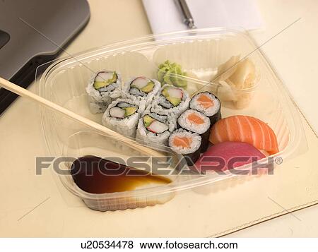 Stock Photo - Bento box on the desk. Fotosearch