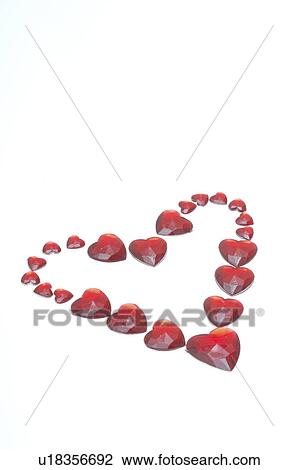 Stock Image - Big red heart made of little hearts. Fotosearch