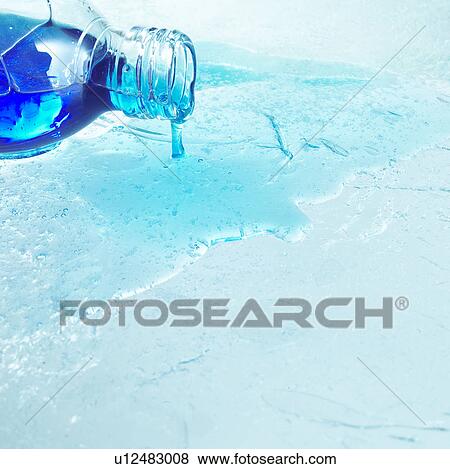 Stock Photo - Blue liquid soap. Fotosearch