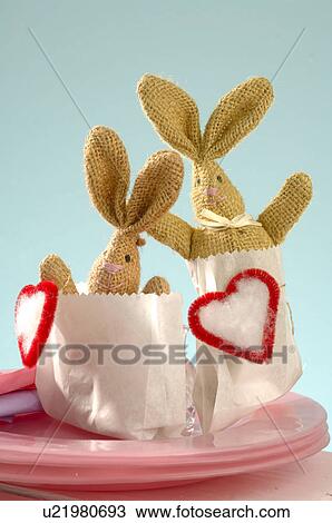 Bunny with a heart View Large Photo Image Stock Image - Bunny with a heart. Fotosearch