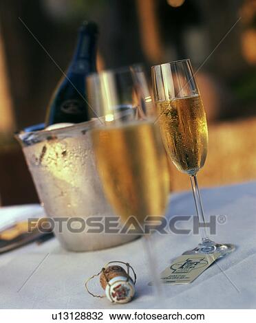 Stock Image - Champagne for two. Fotosearch