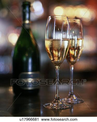 Stock Image - Champagne for two. Fotosearch