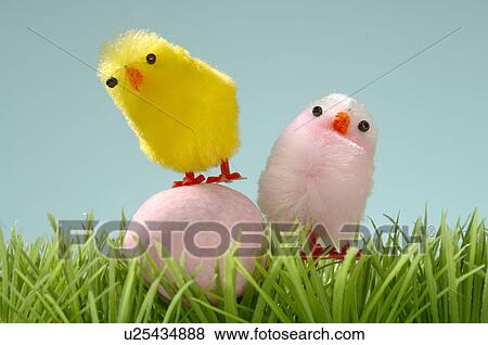 Close-up yellow decorative chicks View Large Photo Image Stock Photo - Close-up yellow decorative chicks. Fotosearch