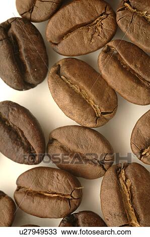 Stock Image - Coffee beans close up. Fotosearch