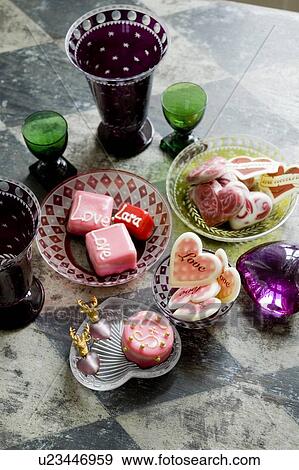 Confectionary in bowls View Large Photo Image Stock Photo - Confectionary in bowls. Fotosearch