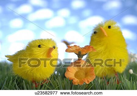 Stock Photo - Decorative chicken. Fotosearch