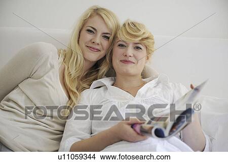 Double portrait of twi blondes View Large Photo Image Picture - Double portrait of twi blondes. Fotosearch