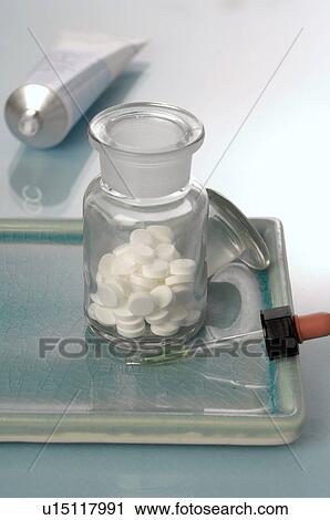 Stock Image - Dr. Schüssler's cell salts pills. Fotosearch