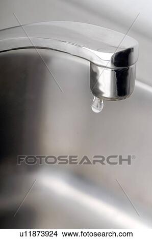 Picture - Dripping faucet. Fotosearch