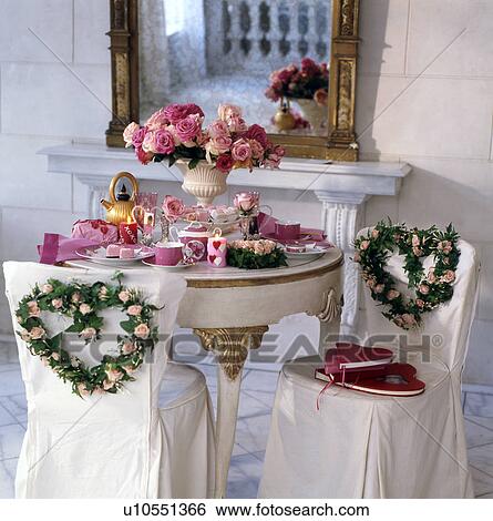 Stock Photograph - Feastful layed table for a wedding. Fotosearch