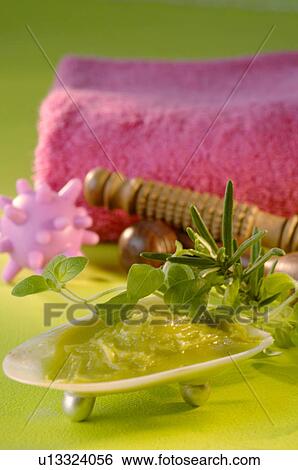 Foot balm with lavender, sage and rosemary View Large Photo Image Stock Photograph - Foot balm with lavender, sage and rosemary. Fotosearch