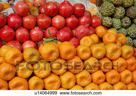 Stock Photo - Fruit and vegetables at market stall. Fotosearch