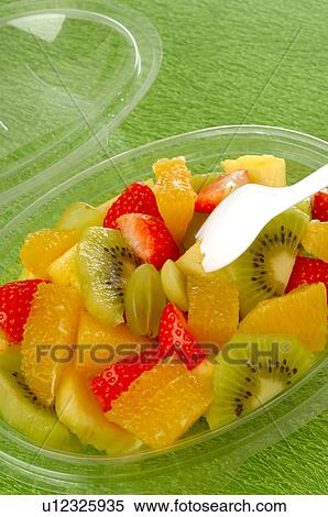 Fruit salad in a plastic bowl View Large Photo Image Stock Photography - Fruit salad in a plastic bowl. Fotosearch
