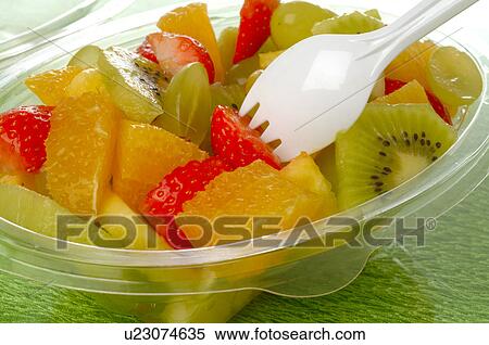 Fruit salad in a plastic bowl View Large Photo Image Stock Photography - Fruit salad in a plastic bowl. Fotosearch