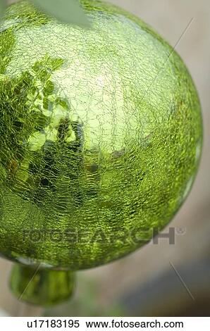 Green gazing ball View Large Photo Image Stock Photography - Green gazing ball. Fotosearch