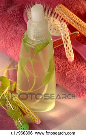 Stock Photograph - Hair spray with sage. Fotosearch