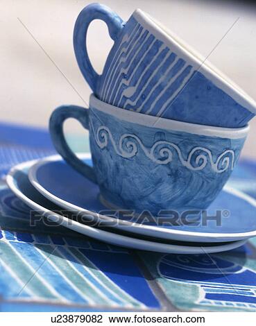 Stock Image - Handmade pottery. Fotosearch